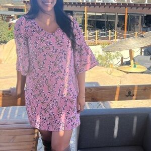 BELONGSCI Bell Sleeve Shift Dress m